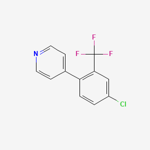 4-(2-Trifluoromethyl-4-chlorophenyl)pyridine - 1214324-15-8