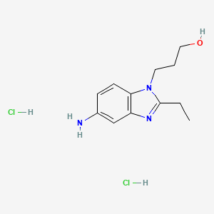 3-(5-Amino-2-ethyl-benzoimidazol-1-YL)-propan-1-OL dihydrochloride - 1185302-02-6