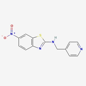 6-nitro-N-(pyridin-4-ylmethyl)-1,3-benzothiazol-2-amine - 1177296-53-5