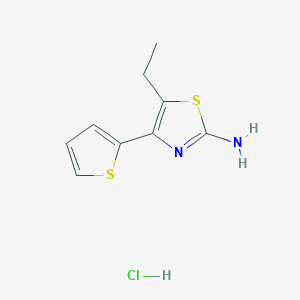 5-Ethyl-4-thiophen-2-yl-thiazol-2-ylamine hydrochloride - 1185299-56-2