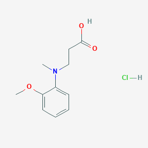 3-[(2-Methoxy-phenyl)-methyl-amino]-propionic acid hydrochloride - 1185301-45-4