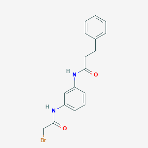 N-{3-[(2-Bromoacetyl)amino]phenyl}-3-phenylpropanamide - 1138443-00-1