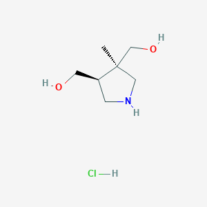 [(3R,4S)-3-methylpyrrolidine-3,4-diyl]dimethanol hydrochloride - 1217643-22-5