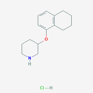 3-(5,6,7,8-Tetrahydro-1-naphthalenyloxy)piperidine hydrochloride - 1185301-43-2
