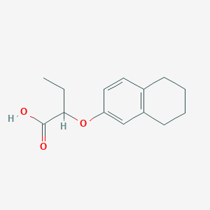 2-((5,6,7,8-Tetrahydronaphthalen-2-yl)oxy)butanoic acid - 869947-98-8
