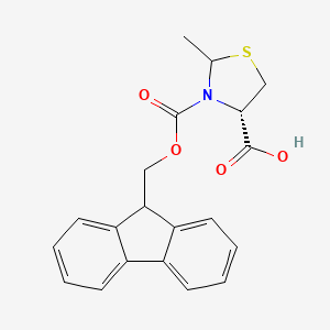 (4S)-3-(((9H-Fluoren-9-yl)methoxy)carbonyl)-2-methylthiazolidine-4-carboxylic acid - 1217544-28-9