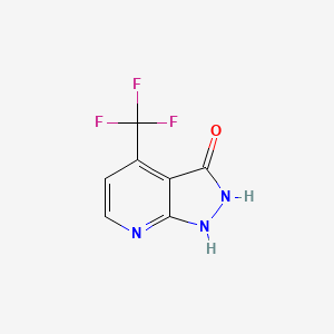 4-(trifluoromethyl)-1H,2H,3H-pyrazolo[3,4-b]pyridin-3-one - 1242267-84-0