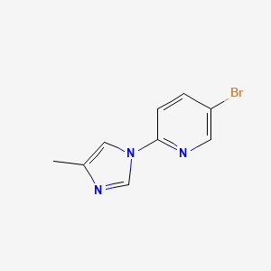 Pyridine, 5-bromo-2-(4-methyl-1H-imidazol-1-yl)- - 380382-29-6