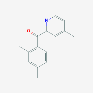 2-(2,4-Dimethylbenzoyl)-4-methylpyridine - 1187163-90-1