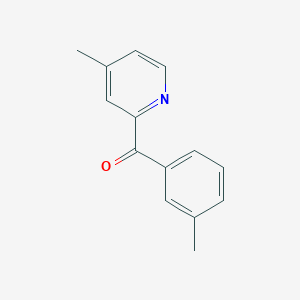 2-(3-Methylbenzoyl)-4-methylpyridine - 1187166-58-0