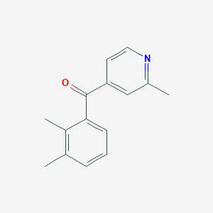 4-(2,3-Dimethylbenzoyl)-2-methylpyridine - 1187167-66-3