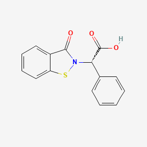 (2S)-(3-oxo-1,2-benzisothiazol-2(3H)-yl)(phenyl)acetic acid - 1217696-23-5