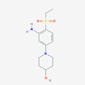 1-[3-Amino-4-(ethylsulfonyl)phenyl]-4-piperidinol - 1220033-72-6