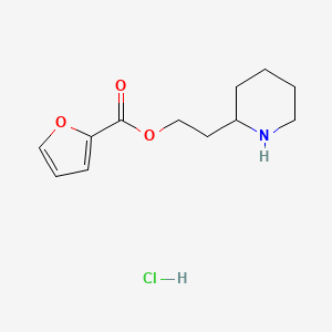 2-(2-Piperidinyl)ethyl 2-furoate hydrochloride - 1219949-55-9