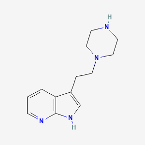 3-(2-piperazin-1-ylethyl)-1H-pyrrolo[2,3-b]pyridine - 1211539-73-9