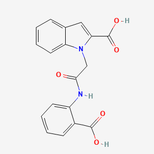 1-{2-[(2-Carboxyphenyl)amino]-2-oxoethyl}-1H-indole-2-carboxylic acid - 1242928-26-2