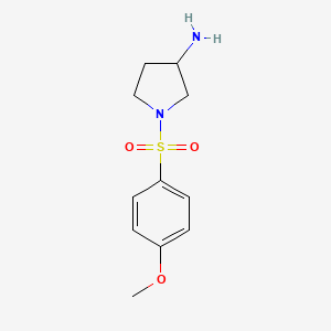 1-[(4-Methoxyphenyl)sulfonyl]pyrrolidin-3-amine - 1242905-93-6