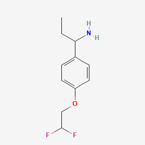 1-[4-(2,2-Difluoroethoxy)phenyl]propan-1-amine - 1184222-88-5