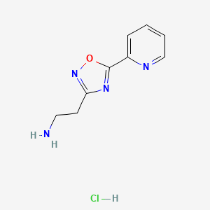 2-[5-(Pyridin-2-yl)-1,2,4-oxadiazol-3-yl]ethan-1-amine hydrochloride - 1269152-24-0