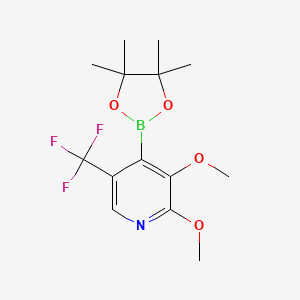 2,3-Dimethoxy-4-(4,4,5,5-tetramethyl-1,3,2-dioxaborolan-2-yl)-5-(trifluoromethyl)pyridine - 1357387-31-5