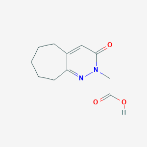(3-oxo-3,5,6,7,8,9-hexahydro-2H-cyclohepta[c]pyridazin-2-yl)acetic acid - 1232810-21-7