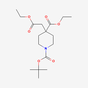 1-tert-Butyl 4-ethyl 4-(2-ethoxy-2-oxoethyl)piperidine-1,4-dicarboxylate - 867009-56-1