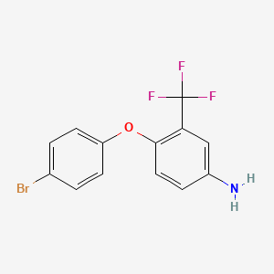 4-(4-Bromophenoxy)-3-(trifluoromethyl)aniline - 74338-20-8