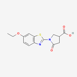 1-(6-Ethoxy-1,3-benzothiazol-2-YL)-5-oxopyrrolidine-3-carboxylic acid - 899762-49-3
