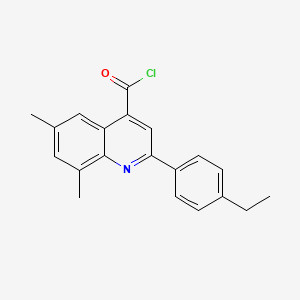 2-(4-Ethylphenyl)-6,8-dimethylquinoline-4-carbonyl chloride - 1160254-99-8