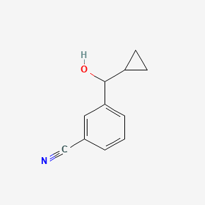 3-(Cyclopropyl(hydroxy)methyl)benzonitrile - 1002750-36-8