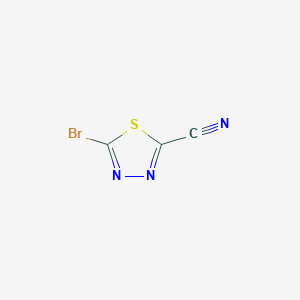 5-Bromo-1,3,4-thiadiazole-2-carbonitrile - 916889-37-7