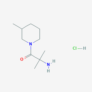 2-Amino-2-methyl-1-(3-methyl-1-piperidinyl)-1-propanone hydrochloride - 1220034-83-2