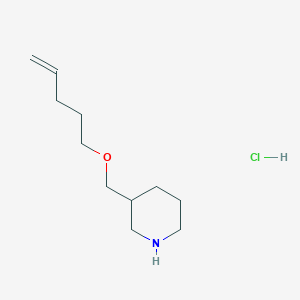 3-[(4-Pentenyloxy)methyl]piperidine hydrochloride - 1220036-89-4