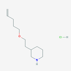 3-[2-(4-Pentenyloxy)ethyl]piperidine hydrochloride - 1219967-58-4