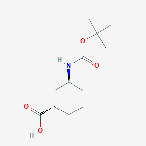 (1S,3S)-3-{[(tert-butoxy)carbonyl]amino}cyclohexane-1-carboxylic acid - 1008773-73-6