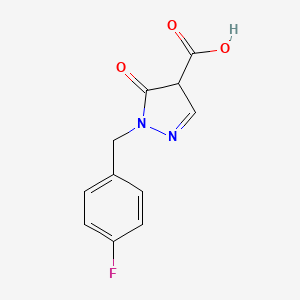 1-(4-fluorobenzyl)-5-oxo-4,5-dihydro-1H-pyrazole-4-carboxylic acid - 1248907-29-0