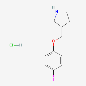 3-[(4-Iodophenoxy)methyl]pyrrolidine hydrochloride - 1219983-01-3