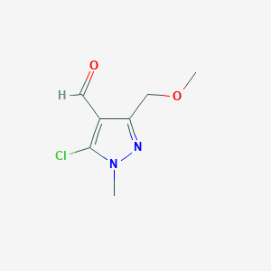 5-chloro-3-(methoxymethyl)-1-methyl-1H-pyrazole-4-carbaldehyde - 1043918-69-9