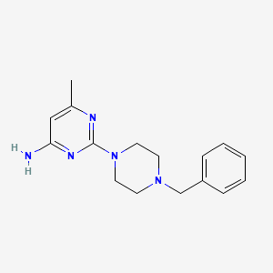 2-(4-Benzylpiperazin-1-yl)-6-methylpyrimidin-4-amine - 1333960-57-8