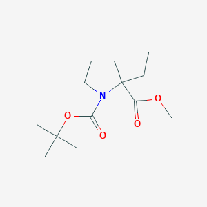 1-tert-Butyl 2-methyl 2-ethylpyrrolidine-1,2-dicarboxylate - 1551051-10-5