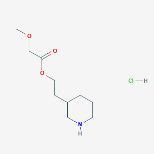 2-(3-Piperidinyl)ethyl 2-methoxyacetate hydrochloride - 1220020-33-6