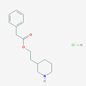 2-(3-Piperidinyl)ethyl 2-phenylacetate hydrochloride - 1219979-69-7