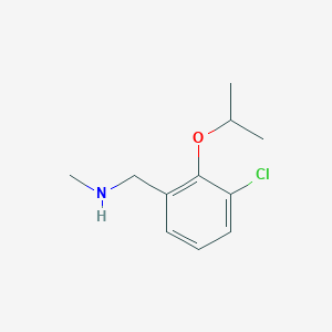 (3-Chloro-2-isopropoxy-benzyl)-methyl-amine - 894851-28-6