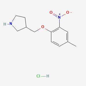 3-[(4-Methyl-2-nitrophenoxy)methyl]pyrrolidine hydrochloride - 1220032-26-7