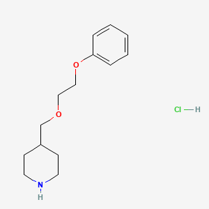4-[(2-Phenoxyethoxy)methyl]piperidine hydrochloride - 1220036-83-8
