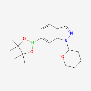 1-(Tetrahydro-pyran-2-yl)-6-(4,4,5,5-tetramethyl-[1,3,2]dioxaborolan-2-yl)-1H-indazole - 1158680-98-8