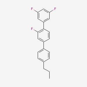 1,3-difluoro-5-[2-fluoro-4-(4-propylphenyl)phenyl]benzene - 857048-78-3
