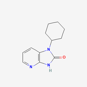 1-cyclohexyl-1H,2H,3H-imidazo[4,5-b]pyridin-2-one - 906532-83-0