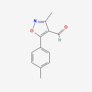 3-Methyl-5-p-tolyl-isoxazole-4-carbaldehyde - 1208081-78-0