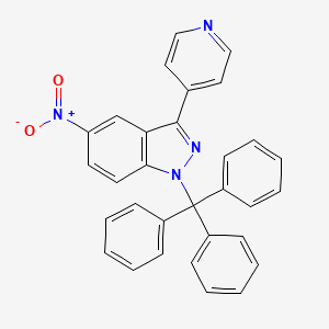 5-nitro-3-(pyridin-4-yl)-1-trityl-1H-indazole - 1192873-56-5